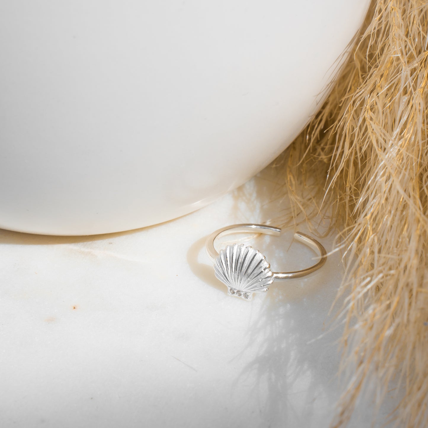 Sterling Seashell Ring