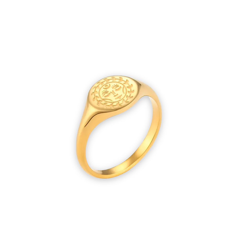 Gold ring sun deals