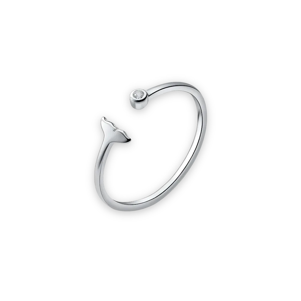 Minimalist Whale Tail Ring